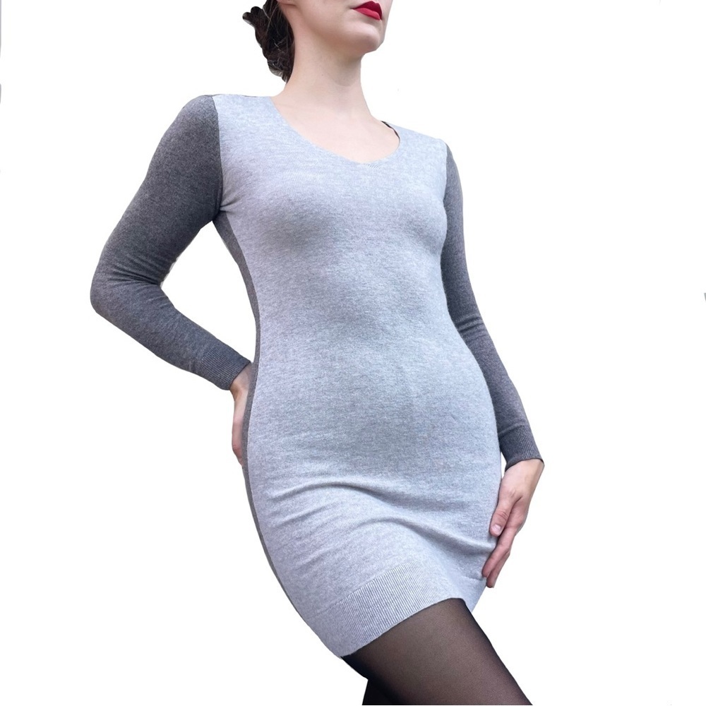 Club Monaco Alpaca Wool Blend V Neck Sweater Dress Size XS